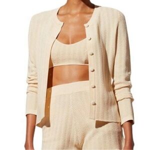 NWT SOLID & STRIPED THE MILA CARDIGAN in
OATMEAL Size XS‎